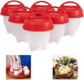 Silicone Egg Cooker Without Shell, Non-Stick Egg Mold for Hard-Boiled Eggs, Smaller Eggs, for Steamer and Oven BPA-Free, 6 Set for Easter Gift ZeGoods