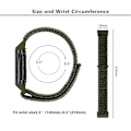 Miniatyrbild 5 av 5: KALEBOL KLB-NLHH-001 Nylon Armband för Fitbit Charge 5/6 med Loop-fäste Style E