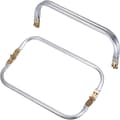 Metal Purse Frames 2 Pieces, 25 cm Rectangular Lock Frame Kiss Lock Bag Frame Hardware Replacement