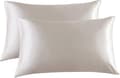 2-pack Pillowcases - Satin Pillowcases, 50 x 91 cm, Beige