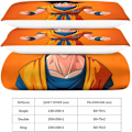 Pikkukuva 5 / 5: Dragon Ball Goku Premium -vuodevaatesetti piilovetoketjulla - 3-osainen anime-pussilakanasetti upealla 3D-painatuksella ja tyynyliinoilla, pojille ja Double200x200cm