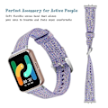 Miniatyrbillede 5 af 5: Type B Udskiftningsrem i nylonlærred til Samsung Galaxy Fit3 SM-R390 Style C
