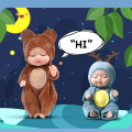 Miniatyrbilde 2 av 5: 4 tommers miniatyr babydukke leketøy actionfigurer 6 små baby gaveeske