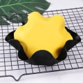Miniatyrbillede 5 af 5: 4 stk. bølgede bageforme, kageform med non-stick belægning, 6 tommer kulstofstål blomsterformet bageplade