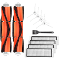 Pikkukuva 1 / 5: 11 kpl XIAOMI MI Robot Vacuum Cleaner -robottipölynimurin varaosat, Roborock S50 S51 S55 S6 -robotti, varaosat, harja ja suodattimet imuriin