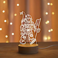 Miniatyrbild 3 av 3: Astronautlampor Led Rymdman Figur Nattlampa Dekoration Akryl för Sömn Sänglampa Barn