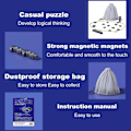 Miniatyrbilde 3 av 5: Salongspill Magnetisk sjakkspill Magnetisk brettspill Morsomt magnetisk brettspill Puslespillstrategispill Julegave til barn Rope