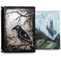 Miniatyrbild 5 av 5: 3D Relief Notebook Journal Writing Embossed Notebook Journal Handmade Daily Notepad Antique Travel Diary(7.3\" x 5.1\" (Svart-kråka)