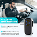 Miniatyrbillede 4 af 5: Bluetooth 5.0 bilmodtager, støjreduktion Bluetooth AUX-adapter, hjem stereo/kablet headset/håndfri opkald Bluetooth musikmodtager.