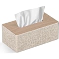 Miniatyrbillede 1 af 5: Servietbeholder Rektangel 9,8 tommer (L) x 5,3 tommer (B) x 5,1 tommer (H) til Kommode Badeværelse Dekoration (Beige)