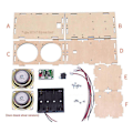 Miniatyrbild 5 av 5: 2x DIY Bluetooth-högtalare-byggsats Elektronisk ljudförstärkare Bygg din egen bärbara trälåda Blå