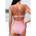 Miniatyrbillede 5 af 5: Tummy Control badedragt Halv Enkelt Stykke Slim Retro badedragt Kvinders Plisseret Push Up badedragt