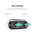 Miniatyrbild 4 av 5: 40W Bärbar Bluetooth-högtalare med Subwoofer Ljudlåda, Vattentät Funktion för Kontor Utomhus