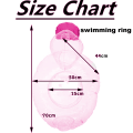 Miniatyrbild 2 av 5: Barnuppblåsbar pool simring strand transparent anka poolleksaker simning vattenfest dekorationer - rosa