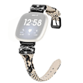 Pikkukuva 1 / 5: Tyyppi C Musta Solki Ranneke Fitbit Versa 3/4/Sense/Sense 2 Perhosliittimellä Älykellolle Style D