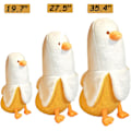 Miniatyrbillede 3 af 5: Banan And Duck Plys - Sød And Duck Plysdyr Kast Plys Legetøj Blød Krammepude (Hvid, 19.7\")