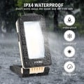 Miniatyrbillede 4 af 5: Genopladelig arbejdslampe, bærbar LED campinglampe, 180° justerbar byggeplads arbejdslampe, USB-interface