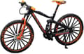 Mini 1:10 Alloy Bicycle Scale Model Desk Simulation Ornament Finger Mountain Bikes Toy Orange