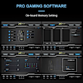 Miniatyrbillede 5 af 5: 65G (2,29oz) Trådløs Letvægts Gaming Mus med 3200DPI, RGB Baggrundsbelysning og 7 Programmerbare Knapper