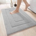 Miniatyrbillede 1 af 5: Skridsikker bademåtte, blød mikrofiber bademåtte, vandabsorberende, maskinvaskbar, ekstra tyk brusebadsmåtte til badeværelse, 40 x 60 cm, marineblå