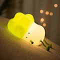 Miniatyrbillede 2 af 4: Børnenatlampe med datakabel, silikone natlampe tegneserie natlampe genopladelig baby natlampe LED soveværelsesindretning