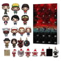 2026 2D Stranger Things Akrylprydnader Adventskalender - Julgransdekoration, 24 dagars julnedräkningspresent E