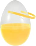 Jumbo Plastic Easter Eggs with Handle for Kids Empty Fillable Easter Egg Containers Clear Large Baskets