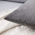 Miniatyrbillede 2 af 5: 2 dekorative fløjls pudebetræk sofa pudebetræk super blødt dekoration hjem stue soveværelse til sofa 45X45CM mørkegrå