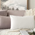 Miniatyrbillede 5 af 5: 2 Pudebetræk Fløjl Dekorative Sofa Pudebetræk Super Glat Blød Komfortabel Dekoration Hjem Stue Soveværelse til Sofa 50X50CM Hvid
