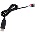 Miniatyrbilde 4 av 5: 6Pin Ft232Rl Ft232-modul for USB til Ttl Uart Seriell Wire Adapter Rs232 Last ned Kabelmodul Led I