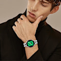 Miniatyrbillede 5 af 5: Zinklegering Snoet Urrem Rhinestone Dekoration til Garmin Approach S40/Forerunner 158 Urrem Style E