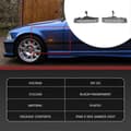 Miniatyrbilde 4 av 5: Dynamisk LED-sidemarkeringslysindikator for 3-serie E36 og X5 E53 Kompatibel med visse merker