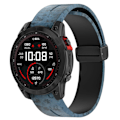 Pikkukuva 3 / 5: Tyyppi H Garmin Fenix 7/Forerunner 965/955/945/935 kellon ranneke musta solki 22mm Camouflage Style H