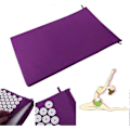 Miniatyrbilde 4 av 5: Akupressurmatte og putesett / Akupunkturmatte Yogamatte for massasje velvære avslapning og spenningsavslappende muskler avslappende