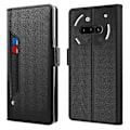 Pikkukuva 1 / 5: Nothing Phone (3a) -puhelimen kotelo, jalusta, PU-nahkainen puhelinkotelo, korttipidike, peili - Multicolor Black