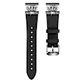 Pikkukuva 1 / 3: Type C Huawei Watch 2/GT 2 42mm/GT 3 42mm -kelloon Aito Lehmännahkainen Kellonranneke Mustalla Style B