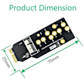 Pikkukuva 3 / 5: 12+6-nastainen Wifi Bluetooth -moduulin suojasovitin malleille BCM94360CD BCM94331CD BCM94360CS BCM94360CS2 B