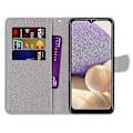 Pikkukuva 4 / 4: (Uusi) Samsung Galaxy A32 5G -puhelimelle värillinen piirroskuvioitu vaakasuuntainen PU-nahkakotelo, jossa pidike, korttipaikat, lompakko ja kaulanauha