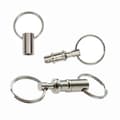 Miniatyrbild 3 av 4: 4-pack snabbkoppling avtagbar nyckelring i silver
