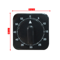 Miniatyrbillede 5 af 5: Timer Køkken Timer med 80dB Alarm Lyd Nedtællingstimer Hjem Bagning Madlavning Dampning Manuel Timer Mekanisk Timer