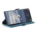 Miniatyrbillede 4 af 5: Til Samsung Galaxy S25 Ultra Case CASEME 013 Serie Kortholder Stativ Læder Telefon Cover - Kaffe Multicolor Blue