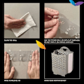 Miniatyrbillede 3 af 5: Sammenklappelig vasketøjskurv i plast, multifunktionel opbevaringsbeholder, vandtæt og holdbar, velegnet til soveværelse og badeværelse (størrelse L, grøn)