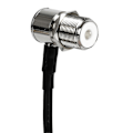 Miniatyrbillede 3 af 5: RG58 -58 50 ohm bilantenne koaksialkabel 5 meter uhf hun til uhf han (sort)