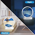 Miniatyrbild 5 av 9: Flytande sandmålning, uppgraderad 3D djuphavsandscen flytande dynamisk display med LED-lampor, hemmakontors skrivbordsdekoration Yellow quicksand light