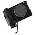 Miniatyrbild 5 av 5: Typ D För Sony A6700 PU Läder Bottenfodral Halv Kroppskamera Skyddande Omslag Style D