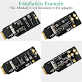 Pikkukuva 2 / 5: 12+6-nastainen Wifi Bluetooth -moduulin suojasovitin malleille BCM94360CD BCM94331CD BCM94360CS BCM94360CS2 B