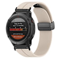 Pikkukuva 2 / 3: Tyyppi E Garmin Fenix 7S/6S/5S 20mm Kellon Ranneke Magneettisoljella Silikoninen Kellon Hihna Style D