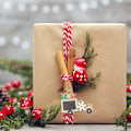 Miniatyrbild 3 av 5: 12 st julgransdekorationer julgranshänge prydnader trä julgranshängande prydnader DIY trä juldekorationer
