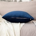 Miniatyrbillede 5 af 5: 2 stk. dekorative fløjls pudebetræk sofa pudebetræk super glat blød dekoration hjem stue soveværelse til 2 stk. sofa 30X50CM mørkeblå