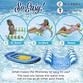 Miniatyrbillede 5 af 5: Oppustelige pool floats til voksne - oppustelige pool floats med luftpumpe, 2022 store sjove vandlegetøj som pool loungers - grøn